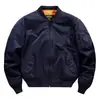 Item Popular de Exportação Transfronteiriça Jaqueta Piloto Ma-1, Unissex, Gola Baseball, Acolchoada e Espessa, Nylon Impermeável