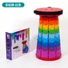 Taburete Retráctil Personalizable Camping Picnic Hacer Cola Esperando un Asiento Esperando un Autobús Taburete Plegable Taburete de Plástico de Colores Taburete Pequeño Portátil