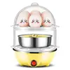 Vaporizador de Ovos Multifuncional de Camada Dupla, Cozedor de Ovos Doméstico, Mini Máquina de Café da Manhã, Desligamento Automático, Personalização de Presente, Pudim de Ovos