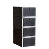Caja de Zapatos de Plástico Caja de Almacenamiento de Zapatos Engrosada Transparente Gran Capacidad Tipo Cajón Estante de Almacenamiento Plegable
