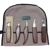 Juego de 10 piezas nogal cromo vanadio acero cuchillo de tallar corte cuchillo de madera raspado cuchillo de madera cuchillo cuchara traje de tallado para carpintería