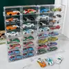 Hot Wheels Matchbox Domica Modelo de Coche de Juguete 1:Caja de almacenamiento a prueba de polvo para 64 coches, juguetes para niños