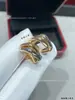 Brincos de Argola Tripla Click-Clack para Unhas Femininas Agulha de Prata 925 Banhada a Ouro Rosa 18K Brincos CNC Fu Lu Shou Elegantes de Alta Qualidade Cabeça de Touro