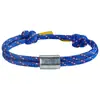 Pulsera Deportiva de Acero Inoxidable Tallado Estilo Europeo y Americano para Hombres, Fitness, Natación, Pulsera Trenzada de Cuerda de Paracaídas, Pulsera Sencilla, Venta al por Mayor