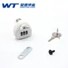 Cerradura de combinación mecánica de tres dígitos Wangtong 9524A Adecuada para archivadores, cajoneras, gabinetes de plástico, madera y acero