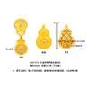 Collar de Calabaza de Loto Tradicional Dorado para la Buena Suerte para Mujer, Lujo Ligero Nicho Nuevo Estilo Chino, Collar de Suéter de la Fortuna Abrible