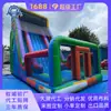 Tobogán inflable seco grande de arcoíris suministro a granel para patio trasero
