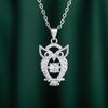 Europa y Estados Unidos collar de búho de diamante transfronterizo wish tendencia moda femenina personalidad micro incrustación colgante de tesoro joya