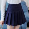 Camiseta Casaco JK Uniforme Camisa A-Line Meia Saia Vestido Saia Plissada Feminino Outono Inverno Primavera Verão Vestido de Duas Peças