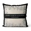 Funda de Almohada Floral de Lujo Ligero Estilo Francés para Sofá y Cabecero de Cama del Hogar, Cojín Blanco y Negro, Venta al por Mayor de Cojines para Sofá de Sala de Estar