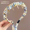 Diadema de Cinta Floral para Mujer 2026 Nuevo Estilo Diadema de Corona Alta para Uso Diario Goma para el Cabello Pinza Trenzada Integrada Accesorio para el Cabello