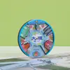 Ímã de Geladeira de Viagem National City Ímã de Madeira com Epóxi Disco Giratório Presente Criativo Ímã de Geladeira Pronto