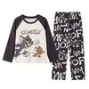 Conjunto de Algodón Puro de Manga Larga para Niños 2026 Nueva Primavera y Otoño para Niños Pequeños, Adolescentes y Niños Mayores, Ropa para Casa, Pijamas para Niños