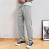 Pantalones casuales de moda para hombre de cintura alta, pierna recta, para primavera y otoño, corte holgado, resistentes a las arrugas, no necesitan planchado, marca de tendencia, color liso versátil