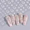 [gato kt] gato engraçado de desenho animado preto e branco com adesivo ultra-fino para unhas HelloKitty atacado