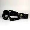 Novo Estilo Dourado Retrô 100% à Prova de Vento e Resistente a UV Óculos para Capacete de Motocicleta 1888