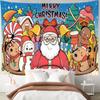 Tapeçaria de Natal transfronteiriça Decoração de quarto de casa Tapeçaria de parede Internet Fundo de estúdio popular Pano de suspensão de sala de estar nórdica
