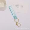 Llavero de Flor de Dibujos Animados Letra Llavero Transparente PVC Goma Suave Bolso con Colgante de Muñeca Pequeño Regalo Colgante