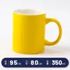 Caneca de Cerâmica Revestida com Logo Impresso Caneca Publicitária de Cerâmica Caneca de Presente Caneca de Hotel Caneca em Branco Caneca de Leite Personalização Simples