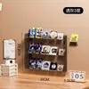 T0085 nuevo estante de exhibición de pared, estante de almacenamiento de tres niveles, estante de almacenamiento sin perforación, estante de almacenamiento y organización para cosméticos