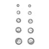 Atacado Contas Espaçadoras Torcidas de Prata Esterlina S925, Acessórios de Pulseira DIY Escurecidos, Contas Espaçadoras Planas com Borda Torcida de Prata 925 4mm