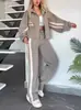 Traje Deportivo Casual de Dos Piezas para Otoño, Moda Reductora de Edad, Combinación de Colores, Nuevo, Transfronterizo Europeo y Americano Amazon Temu 2025