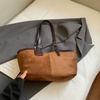 Bolsa Tote de Moda Grande Capacidade Feminina Retrô Simples Casual para o Dia a Dia Ombro Axila Bolsa Transversal Comércio Exterior