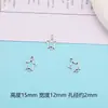 Accesorios para Colgante de Estrella y Luna DIY Piezas de Aleación Mixta Pulsera Hueca Cuentas para Collar Accesorios para Joyería DIY
