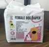 Fraldas para pets, absorventes sanitários descartáveis para cães fêmeas durante o período menstrual