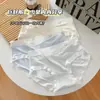 Nova calcinha feminina de viscose cintura média, sem costura, com fundo de algodão antibacteriano, respirável e confortável para a pele, calcinha feminina