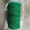 Corda de cânhamo colorida tecida à mão DIY divertida para jardim de infância criativo artesanal decorativo retrô corda de cânhamo atacado