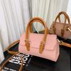 Bolso de Mano Retro Platino de Color Sólido para Bebé y Niño, Elegante Monedero, Bolso Cruzado Moderno para Salir de Niña que Combina con Todo