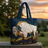 2026 Nueva Serie Animal Transfronteriza Estampado Digital Bolso Tote Acolchado de Hombro de Moda