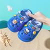 Crocs para niños Hebilla Antideslizante Eva Ligero y a Cuadros Dos Usos Pantuflas para Bebé Niños Niñas Estilo Dibujos Animados