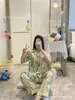 Europa y Estados Unidos comercio exterior transfronterizo venta al por mayor de fábrica cárdigan de imitación seda pijama para mujer manga corta pantalones conjunto de ropa para el hogar de seda helada