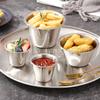 Plato de condimentos de acero inoxidable 304, tamaño grande y pequeño, para salsas, aperitivos y lijado de restaurantes, suministros para hoteles pequeños.