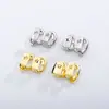 Dientes de Vampiro Doble Chapado en Oro Espejado de Venta Caliente Europea y Americana Transfronteriza Accesorios Dentales