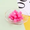 Acrílico Furo Inclinado Quadrado Gelatina Contas Soltas Miçangas DIY Elásticos de Cabelo para Crianças Pulseiras Colares Materiais para Joias Acessórios
