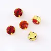 Rhinestone de Zircón Redondo con Garras Zircón de Color Sintético Individual Accesorios para Pulseras DIY para Ropa, Zapatos y Bolsos