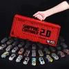 Lata Carro Recipiente Brinquedo Caixa de Presente Conjunto Menino Carro de Simulação Carro de Puxar Modelo de Carro Mini Estacionamento
