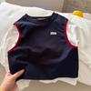 Camiseta de Manga Larga para Niños 2025 Primavera y Otoño Ropa Infantil Camiseta Base Falsa de Dos Piezas para Niños Camiseta de Algodón para Niños Pequeños Moderna