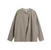 Sudadera de Punto Estilo Old Money Otoñal para Hombre y Mujer, Camiseta de Manga Larga Estilo Perezoso Cleanfit, Top Camiseta Interior para Hombre