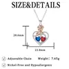 Collar Doble Corazón Rosa Knn-322 para Mujer, Cadena para Clavícula de Diseño Original de Nicho con Accesorios de Colgante de Diamante