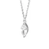 Colar Pingente Gota d'Água em Prata de Lei s925 Feminino Estilo Japonês e Coreano Simples Design de Nicho Senso de Moda Corrente para Clavícula Diária de Estudante