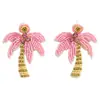 Pendientes de Palmera Nuevos Verano 2025 Vacaciones de Verano Estilo Bohemio Pendientes Transfronterizos Europeos y Americanos Venta al por Mayor
