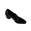 2026 Estilo retro francés, nuevos mocasines de tacón alto estilo británico, zapatos sin cordones, punta fina, tacón grueso, zapatos de mujer