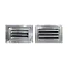 Venezianas de ventilação à prova de chuva de aço inoxidável 304 Grelha de aço inoxidável à prova de chuva para parede externa Saída de ar para ar condicionado de aço inoxidável