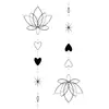 Suministro Transfronterizo Pegatinas de Tatuaje Simples Pegatinas Largas Columna Vertebral Sexy Pegatinas de Tatuaje con Letras en Inglés En Stock