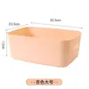 Cesta de almacenamiento colorida multifuncional para escritorio, caja de almacenamiento de plástico para el hogar y la cocina, organizador de bocadillos y juguetes con asa