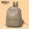 Mochila sencilla para mujer estilo 2025, gran capacidad, bolsa de viaje para ir al trabajo, mochila personalizada de moda